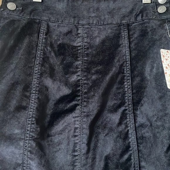 FREE PEOPLE Retro Mini Velvet Skirt - Picture 6 of 10